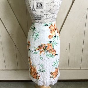 🧡Eva Mendes Floral Pencil Skirt🧡